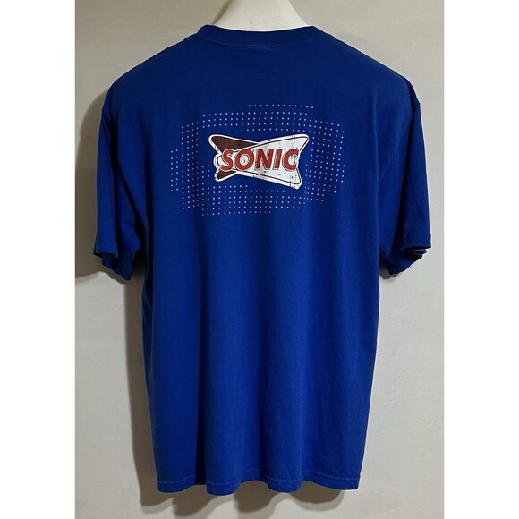 Sonic Burgers Restaurant Americas Best Drive Inn Blue Large Graphic Print LN - Picture 2 of 9